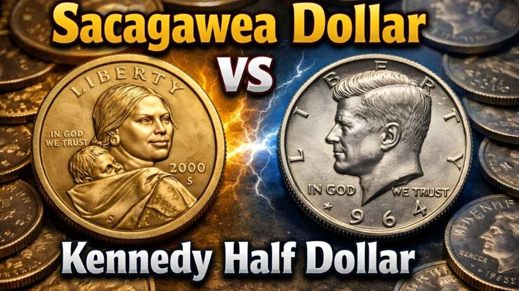 Sacagawea Dollar vs Kennedy Half Dollar: America’s Story Through Coins 2026